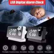 Portable Projection Alarm Clock USB Powered Bedside Clock Quiet Sleeping Clocks