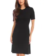 Karen Kane Petites Short Sleeve A Line Dress
