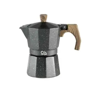 【義大利MOPITA莫比塔】摩卡壺/咖啡壺 復古黑金色 3杯份 DORF01QB101(摩卡壺、咖啡壺)