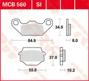TRW Lucas Brake pad MCB560