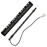 1ft White 6000K Magnetic 16 LED Strip Easy Installation Bright for Computer Case