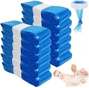 Foreverup Refill Film for Nappy Bins, Pack of 12 Nappy Bin Refill Cassettes, 4.5 m Odour-Proof Litter Locker Refill Bag, for Angelcare/Genie Light Blue Refill Cassettes
