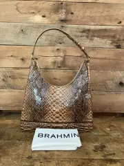 Brahmin Tabitha Macchiato Mansouri Leather Shoulder Bag---NWT