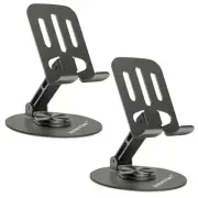 Cell Phone Holder Stand 2 Piece, Adjustable and Foldable Cell Phone Stand Hol...