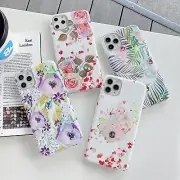 For Apple iPhone 11 Pro Max / SE Laser Flower Design TPU Cover Shockproof Case