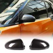 For Smart Fortwo 2009-2015 Exterior Mirror Decorative Cover Carbon Fiber Style