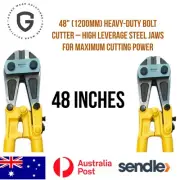 48" (1200mm) Heavy-Duty Bolt Cutter – High-Leverage Steel Cutting Tool