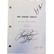 Christopher Lloyd and Jimmy Workman Signed Addams Family Script
