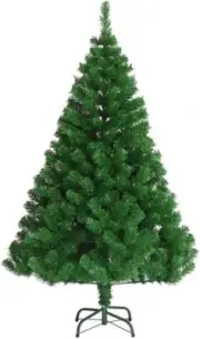 Green Christmas Tree 1.5M 5FT Bushy 550 Tips Metal Stand Frame Easy Assemble