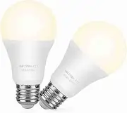 Dusk to Dawn Light Bulb 9W 800lm Warm White E26, Automatic On or Off Sensor, Energy Saving Outdoor Smart Bulbs, for Home, Street Lamp, Basement