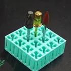 Nail Drills Bit Holder, Display Stand, Lightweight, 16 Holes, Nail Drills Bits