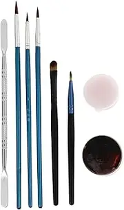 Halloween Vampire Make-up Kit Wound Makeup Wax Fake Wound Skin Wax Body Paint Scar Wax 8pcs Set for Scab Special Halloween Use