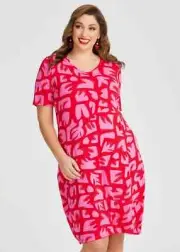 ts Taking Shape Dress Size 16 Natural Ruby Midi style NWT