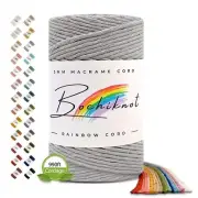Macrame Cord 3mm x 330yds - Single Strand Macrame Cord for Wall Hangings Plan...