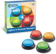 Learning Resources Lights and Sounds Buzzers, Game Show and Classroom Buzzers