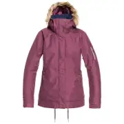 Roxy Meade Jacket - Color Maroon (PRJ0) - Womens Size S