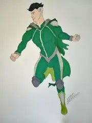 Alphacore's Bryan Solari 11x14 ORIGINAL COLOR LLUSTRATION By Luke Kororolowicz