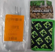 NEW PROTOTYPE - Limited Minecraft Tri Fold wallet BioWorld Mojang 2019 Rare