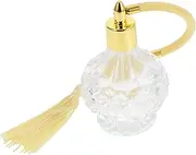WOFASHPURET Vintage Perfume Bottle with Long Tassels Refillable Glass Sprayer Elegant Design for Essential Oils and Fragrances Stylish Decorative Accessory for Home