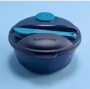 Tupperware salad on the go set Dark Blue NEW