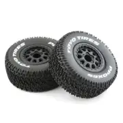 4Pcs Wheel Tires Rims For Thunder Magic Slash 1/10 RC 727 Short Course Car Truck