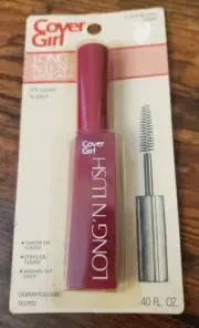 Cover Girl Long 'n Lush mascara Lush Black 01040 Covergirl HTF 80's NOS