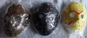 New 3 Halloween Hockey Jason Vorhees style mask with strap lot 2
