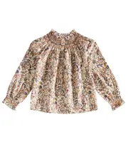 [Bonpoint] Bonpoint Petale smocked floral cotton top Y 14 multicoloured