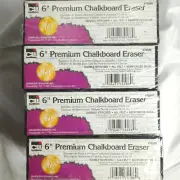 Pack of 12 Charles Leonard 6" Premium Chalkboard Eraser