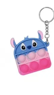 Fidget Toy Pop its Keychain Bubble Wrap Lilo & Stitch Mini Pop Keychain New