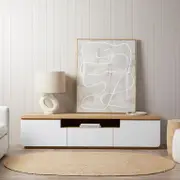 Rhodes Entertainment Unit - White/Natural