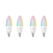 4x Laser 5W E14 Smart RGB LED Light Bulb Colour Adjustable WiFi App Control