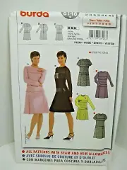 Burda 8148 ladies sewing pattern sizes 6-20 Dress Top Factory Folded