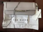 Ted Baker Crossbody Baguette With Silver Chain NWT