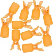 Happyyami Squid Needle Protective Cover Anti Scratch Hook Hooks for Fishing Lures Rod Bait Hooks Rigs Treble Hook Covers Cage Squid Jigs Hook Protector Case Hat Fish Net Plastic Orange