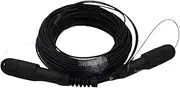VJSUWI OM3 TPU 2 Core Shielded Fiber Optic Patch Cord 50m 60m 70m 80m 100m 120m SC LC FC ST Multimode 2 Fibers for Outdoor (100m OM3 SC-SC)
