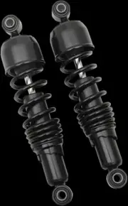 DS Black 12in Replacement Rear Shock Absorber Pair Dyna Super Glide Sport 99-05