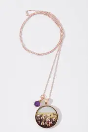 Joy Pendant With Amethyst Stone Necklace--NES-RP-JOY