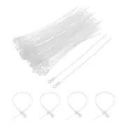 250Pcs 9 Inch 44 Lbs Mount Head Cable Zip Ties Self-Locking Nylon Zip, White
