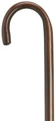HOUSE HUGH LAURIE WALNUT CROOK HANDLE WALKING CANE FOR The EXTRA TALL