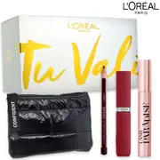 [L'oréal] L'oreal paradise eyelash mascara + lipstick + pencil + pouch