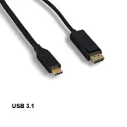 Kentek 10ft USB 3.1 Type C to DisplayPort Cable 4K for HDTV Projector SmartPhone