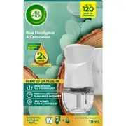 Air Wick Essential Oil Plug In Diffuser Blue Eucalyptus & Cedarwood 19mL