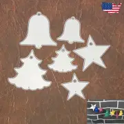 Christmas Cookie Shapes Ornaments / Tags Cutting Dies – Bells Trees Stars