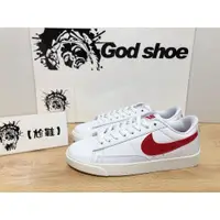 在飛比找蝦皮購物優惠-耐吉 清貨 NIKE BLAZER LOW PRM 全白紅鉤