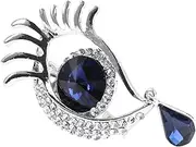 [Baluue] 1pc Elegant Eye Modeling Brooch Stylish Rhinestone Corsage for Clothes Jackets and Bags Fine Workmanship Accessory for Parties and Daily Wear Unique Idea