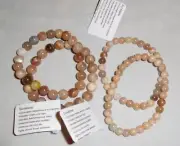 Natural Gemstone Sunstone Bracelets by Healing Light Stones Round Bead & Chip