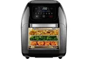 Multifunctional Air Fryer with 17 Presets - XL 10L, 1800W, Auto Shutoff, Easy-View Window, Black