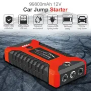 Portable 12V Car Jump Starter Pack Battery 99800mAh Power Bank Booster Charger