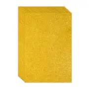 6Pcs 2mm(1/10") Glitter Foam Sheet Yellow Non Adhesive, 16x24inch(40x60cm)